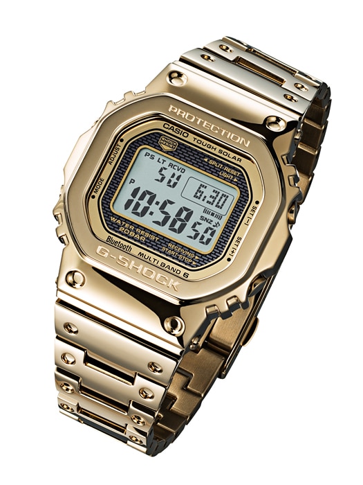 CASIO G-SHOCK นาฬิกาข้อมือ นาฬิกากันน้ำ นาฬิกาของแท้ ประกันศูนย์ CMG 1 ปี รุ่น GMW-B5000TFG-9D นาฬิกาสีทอง