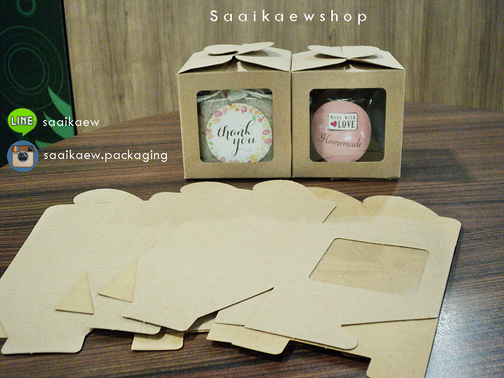 กล่องกระดาษ Kraft (หน้าต่าง)