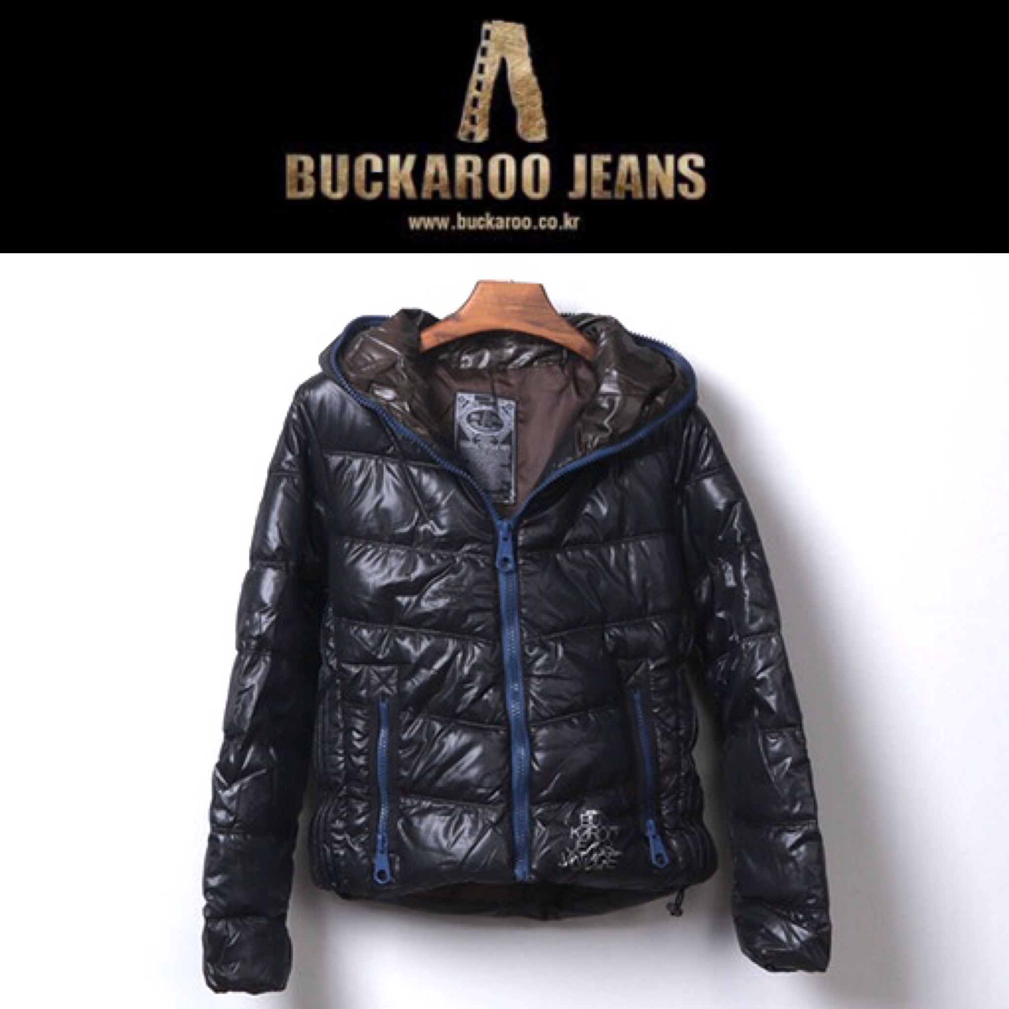 Buckaroo Jeans เสื้อฮู้ด เสื้อกันหนาวฮู้ด บุนวมอุ่น แบรนด์ BUCKAROO JEANS (Korea) สำเนา ขาว