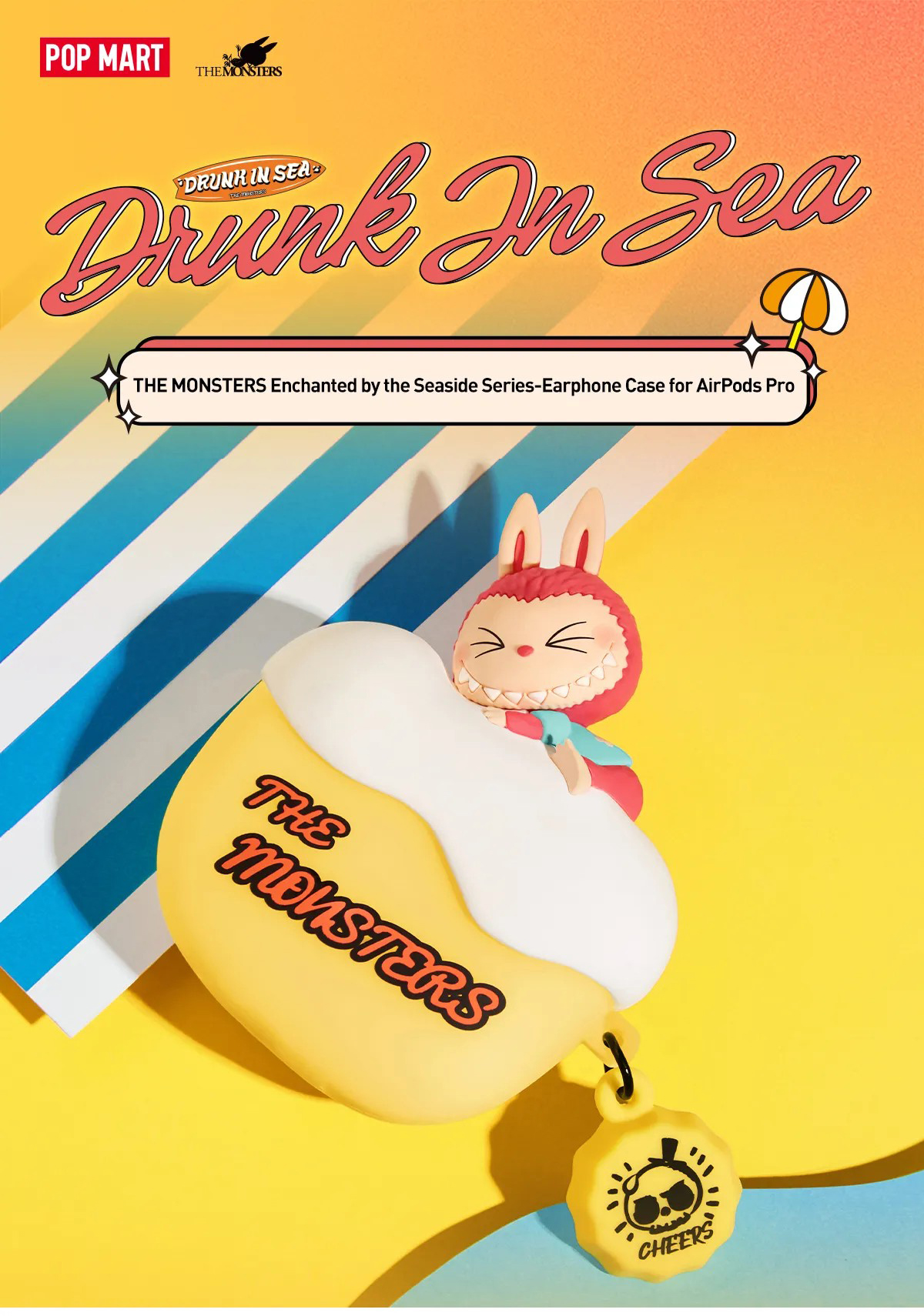 POP MART THE MONSTERS Enchanted by the Seaside Series Earphone Case for Airpods Pro