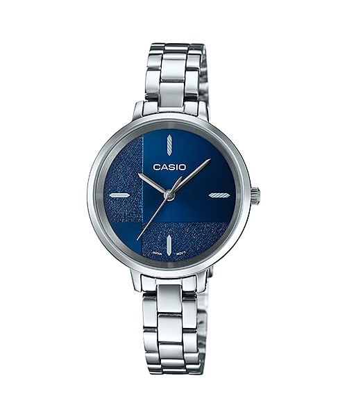 CASIO นาฬิกาคาสิโอ นาฬิกาข้อมือ นาฬิกากันน้ำ นาฬิกาของแท้ ประกันศูนย์ CMG 1 ปี รุ่น LTP-E152D-2E นาฬิกาสีเงิน