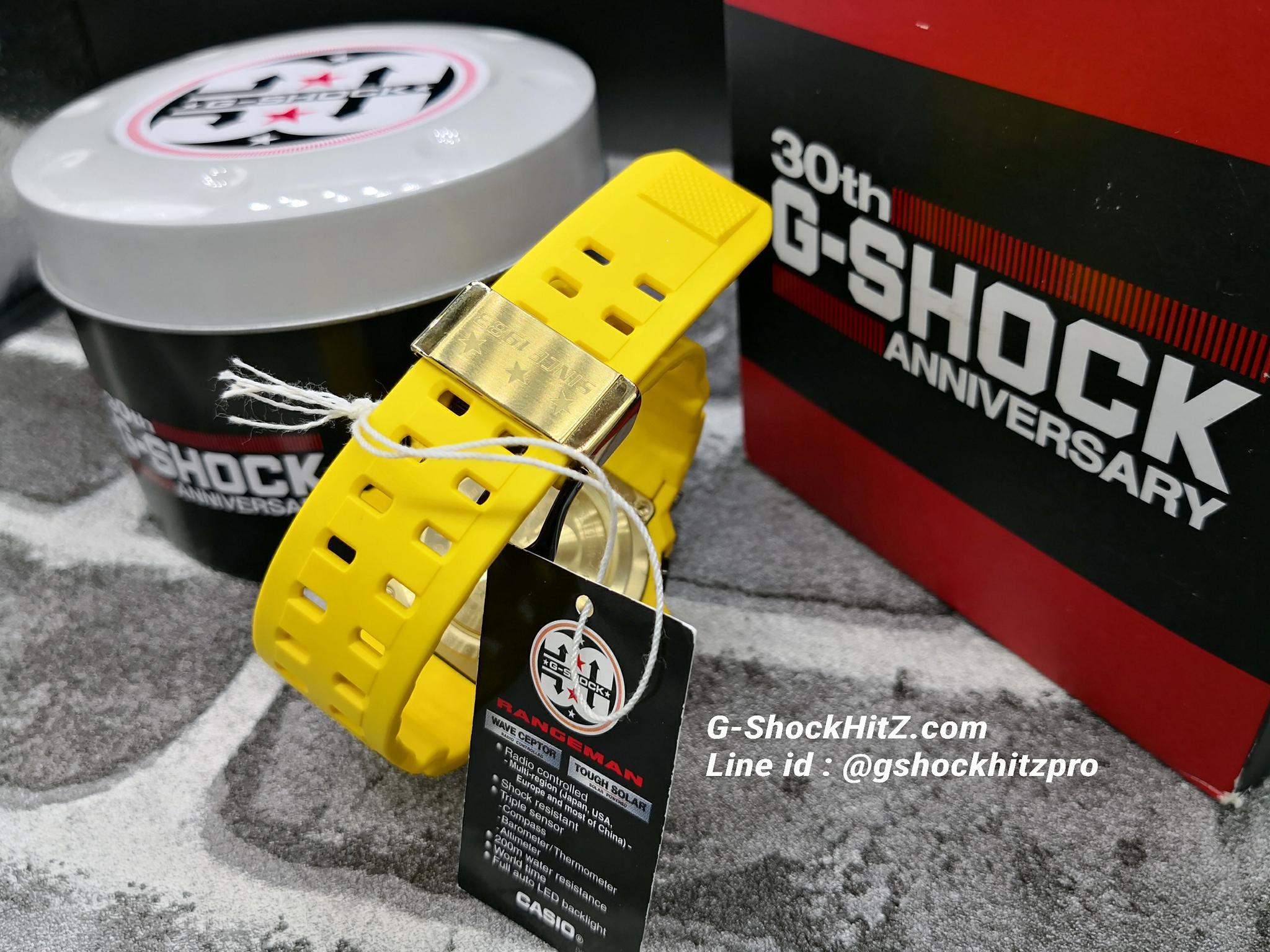CASIO G-SHOCK นาฬิกาข้อมือ นาฬิกากันน้ำ นาฬิกาของแท้ ประกันศูนย์ CMG 1 ปี รุ่น GW-9430EJ-9Jr นาฬิกาสีเหลือง