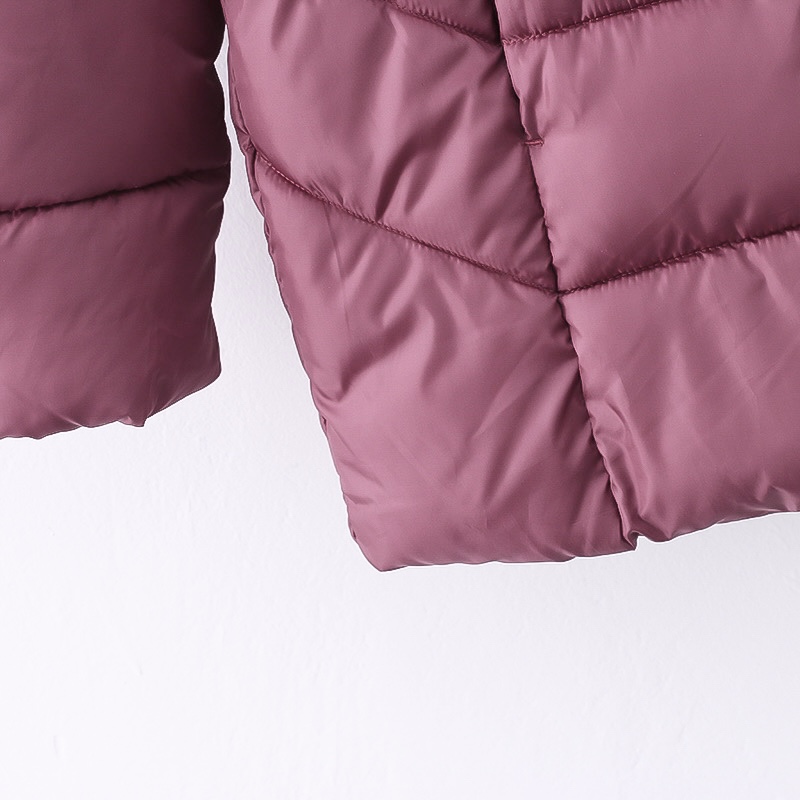 เสื้อกันหนาว เสื้อฮู้ดเฟอร์ บุนวมอุ่น สีแดง แบรนด์ INEXTENSO (padded puffer coat สำเนา