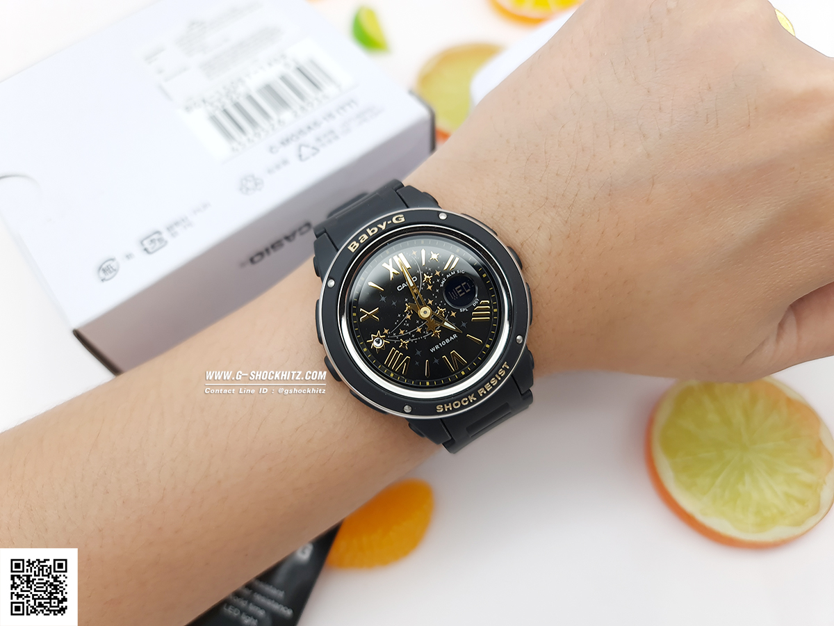 CASIO BABY-G นาฬิกาข้อมือ นาฬิกากันน้ำ นาฬิกาของแท้ ประกันศูนย์ CMG 1 ปี รุ่น BGA-150ST-1A นาฬิกาสีดำ