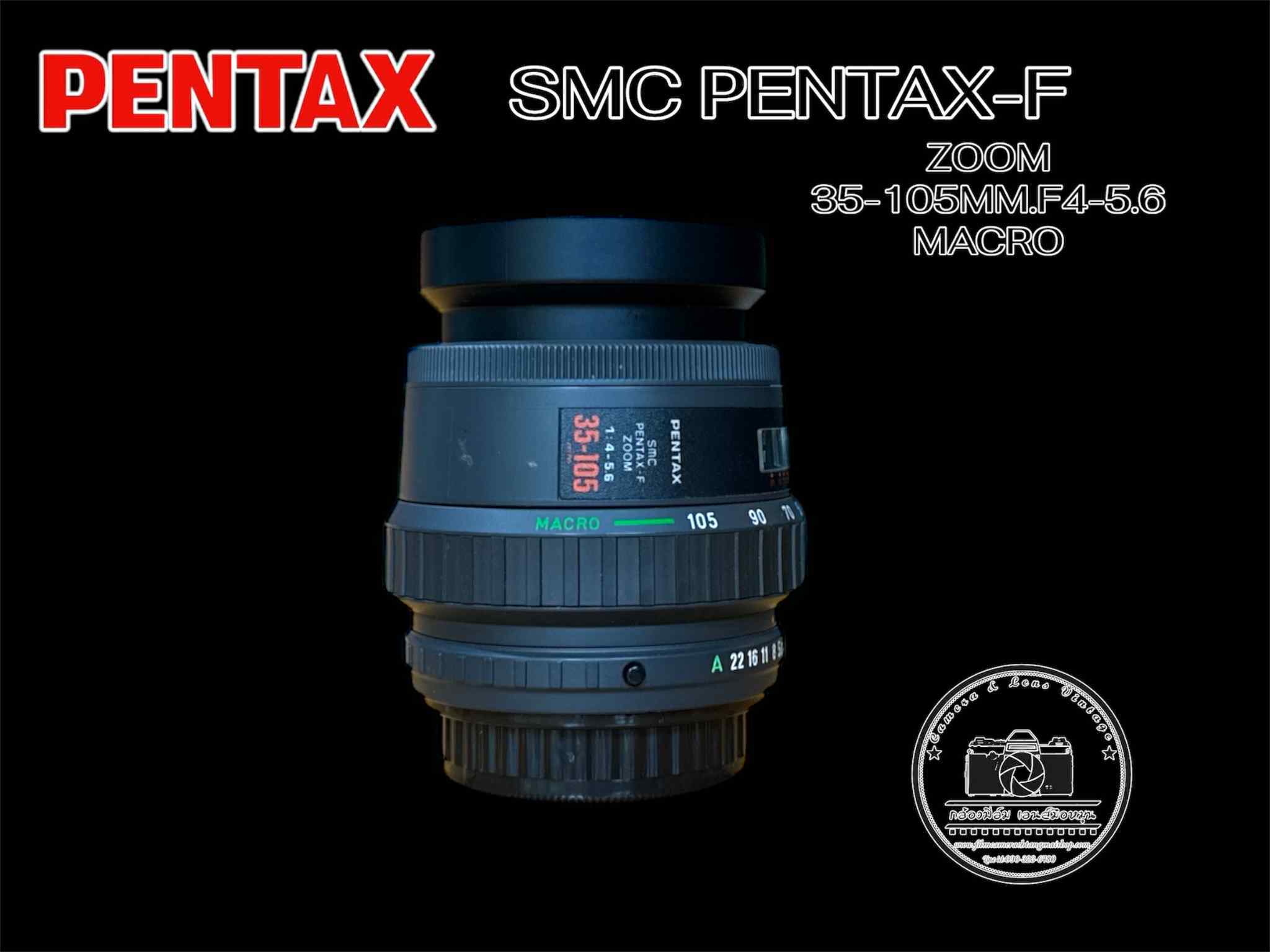 PENTAX SMC PENTAX-F ZOOM 35-105MM.F4-5.6 MACRO PK MOUNT
