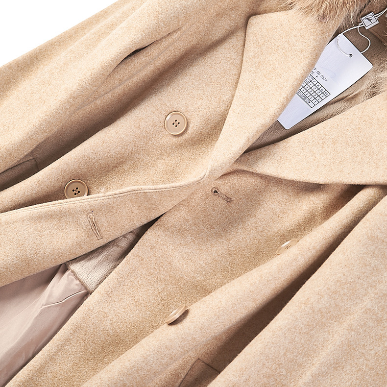 เสื้อโค้ท โค้ทวูลแต่งเฟอร์ เสื้อกันหนาว Trench coat โค้ทยาว ปกเฟอร์ trench coat fur collar ✨GIADA ✨ (ปกเฟอร์ถอดได้ค่ะ) WY1284