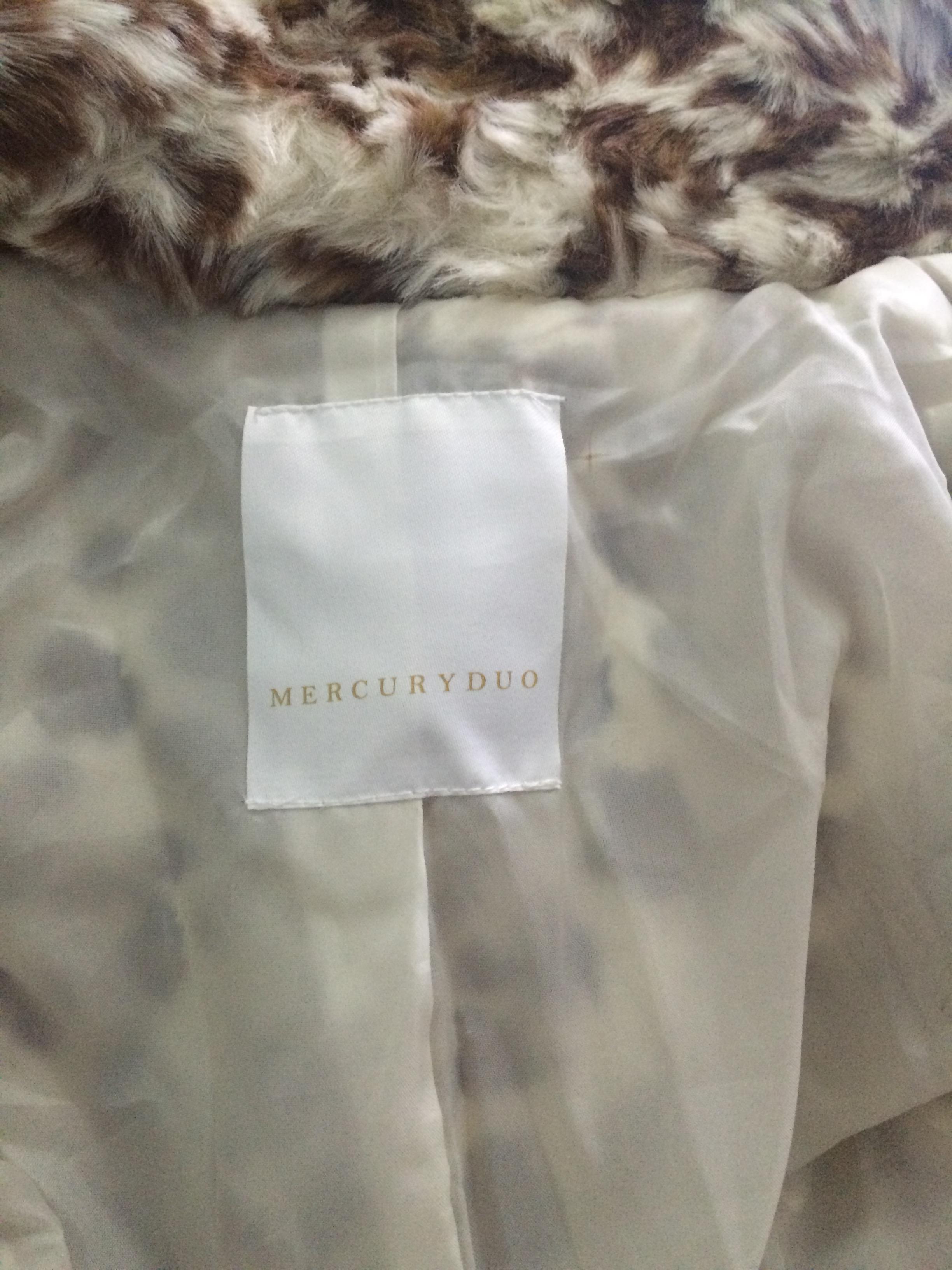 เสื้อกันหนาว เสื้อโค้ท กันหนาว brandname :MECURYDUO from JAPAN แท้100%แต่งขนนุ่ม ลายเสือดาว