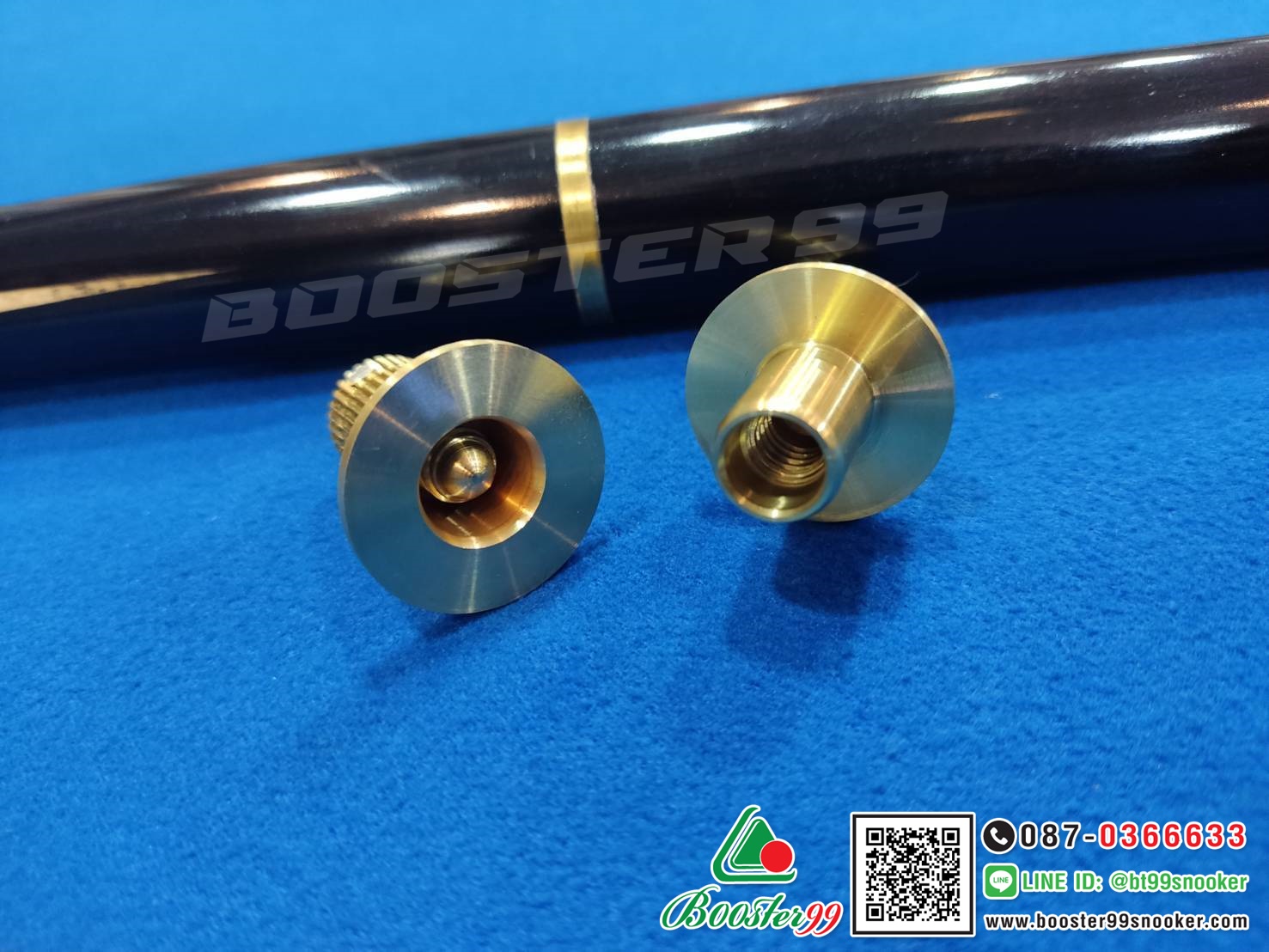 (KL01-3) ข้อต่อ ไม้คิว ทองเหลือง แท้ (ราคาต่อ 1 อัน)