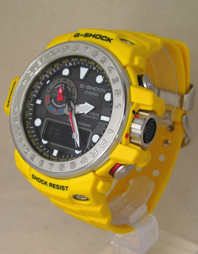 CASIO G-SHOCK นาฬิกาข้อมือ นาฬิกากันน้ำ นาฬิกาของแท้ ประกันศูนย์ CMG 1 ปี รุ่น GWN-1000-9A นาฬิกาสีเหลือง