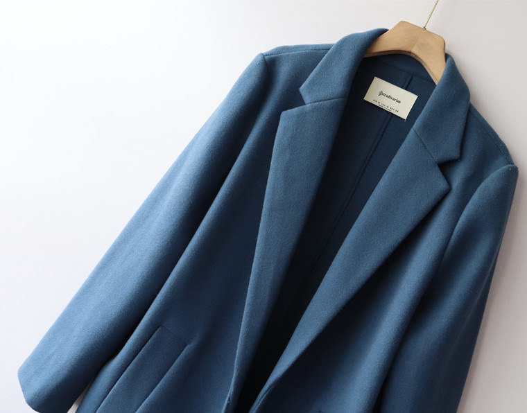 เสื้อโค้ท เสื้อโค้ทกันหนาว โค้ทวูล tailored knot coat สีเบจ แบรนด์ STRADIVARIUS สำเนา