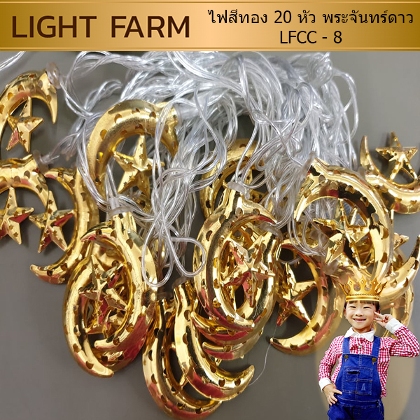 ไฟสีทอง 20 หัว