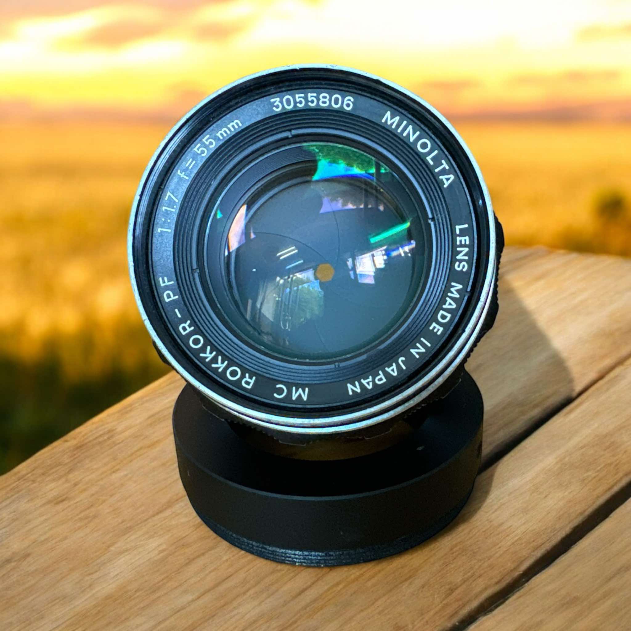 MINOLTA MC ROKKOR-PF 55MM.F1.7 MD MOUNT