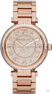 Michael Kors MK5868 Skylar Rose Goldtone Stainless Steel Two-Hand Bracelet Rose Gold Watch