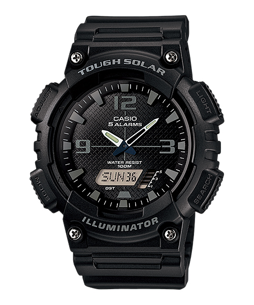 CASIO MID YEAR SALE นาฬิกาคาสิโอ พร้อมส่ง นาฬิกาข้อมือ นาฬิกากันน้ำ นาฬิกาของแท้ ประกันศูนย์ CMG 1 ปี รุ่น AQ-S810W-1A2 นาฬิกาสีดำ