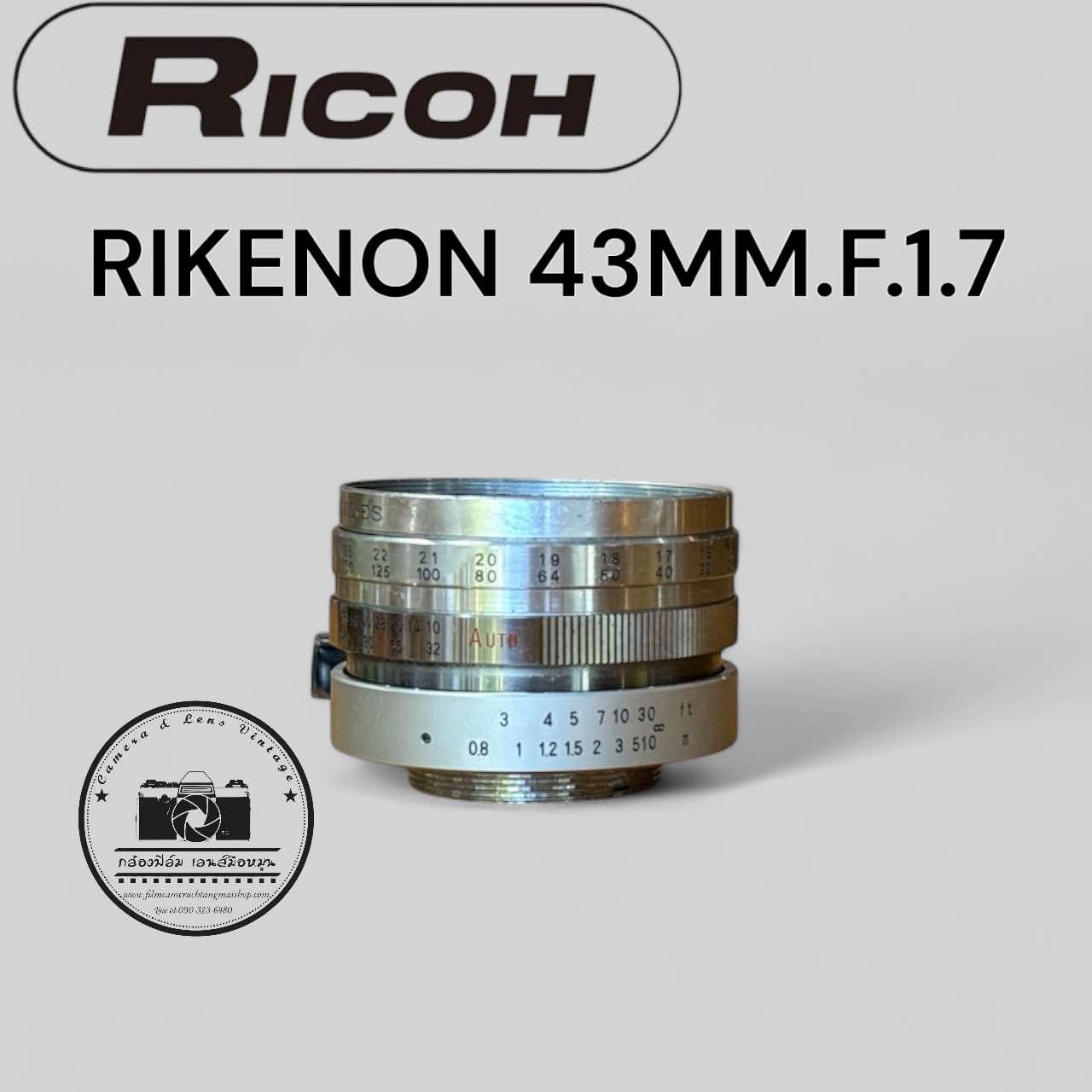 RICOH RIKENON 43MM.F1.7 MODIFILED M39 MOUNT