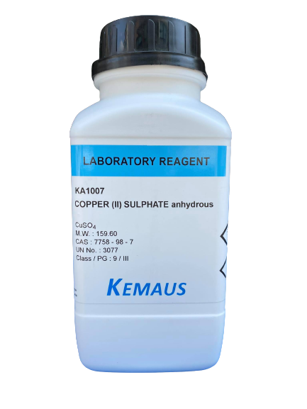 Copper (II) Sulphate anhydrous, Lab 500 g. "KemAus"