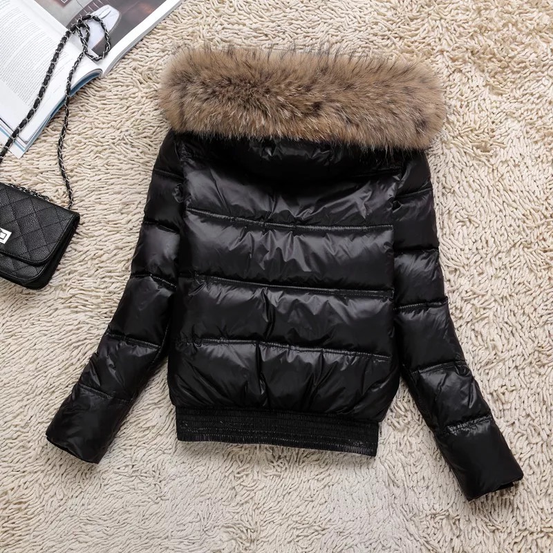 เสื้อกันหนาว ขนเป็ด แต่งหมวกฮูท สีดำ brandname ดัง ยุโรป MONCLER