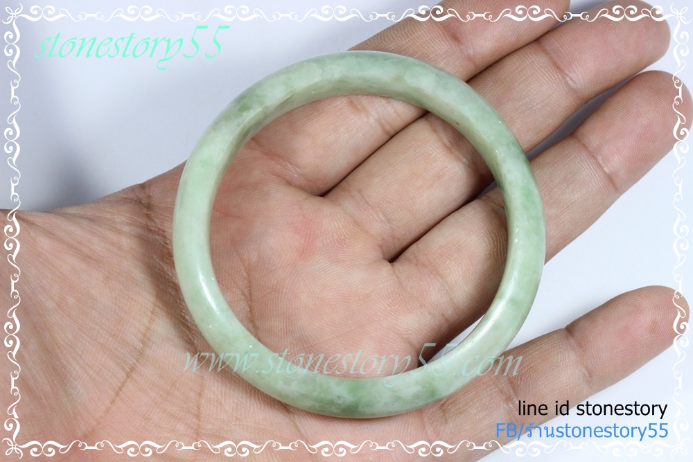 กำไลหยกเนื้อเทียน6.1ซม