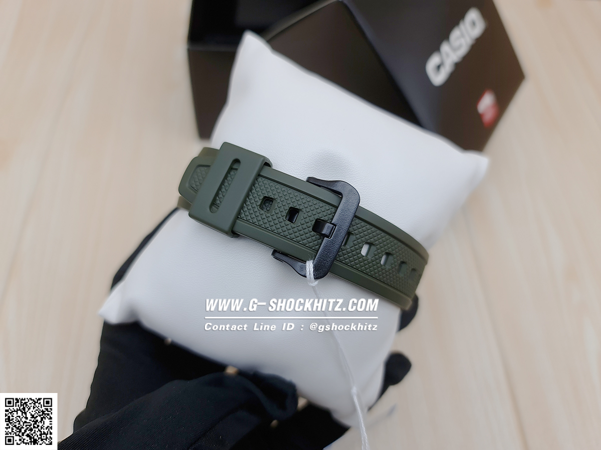 CASIO นาฬิกาคาสิโอ นาฬิกาข้อมือ นาฬิกากันน้ำ นาฬิกาของแท้ ประกันศูนย์ CMG 1 ปี รุ่น AE-1000W-3A นาฬิกาสีเขียว