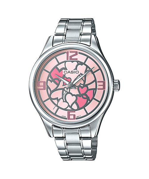 CASIO นาฬิกาคาสิโอ นาฬิกาข้อมือ นาฬิกากันน้ำ นาฬิกาของแท้ ประกันศูนย์ CMG 1 ปี รุ่น LTP-E128D-4A นาฬิกาสีเงิน