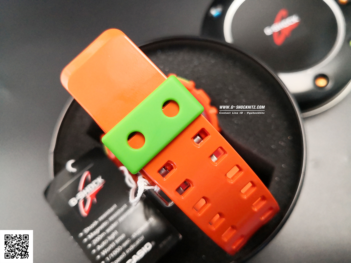 CASIO G-SHOCK นาฬิกาข้อมือ นาฬิกากันน้ำ นาฬิกาของแท้ ประกันศูนย์ CMG 1 ปี รุ่น GA-110A-4A นาฬิกาสีส้ม