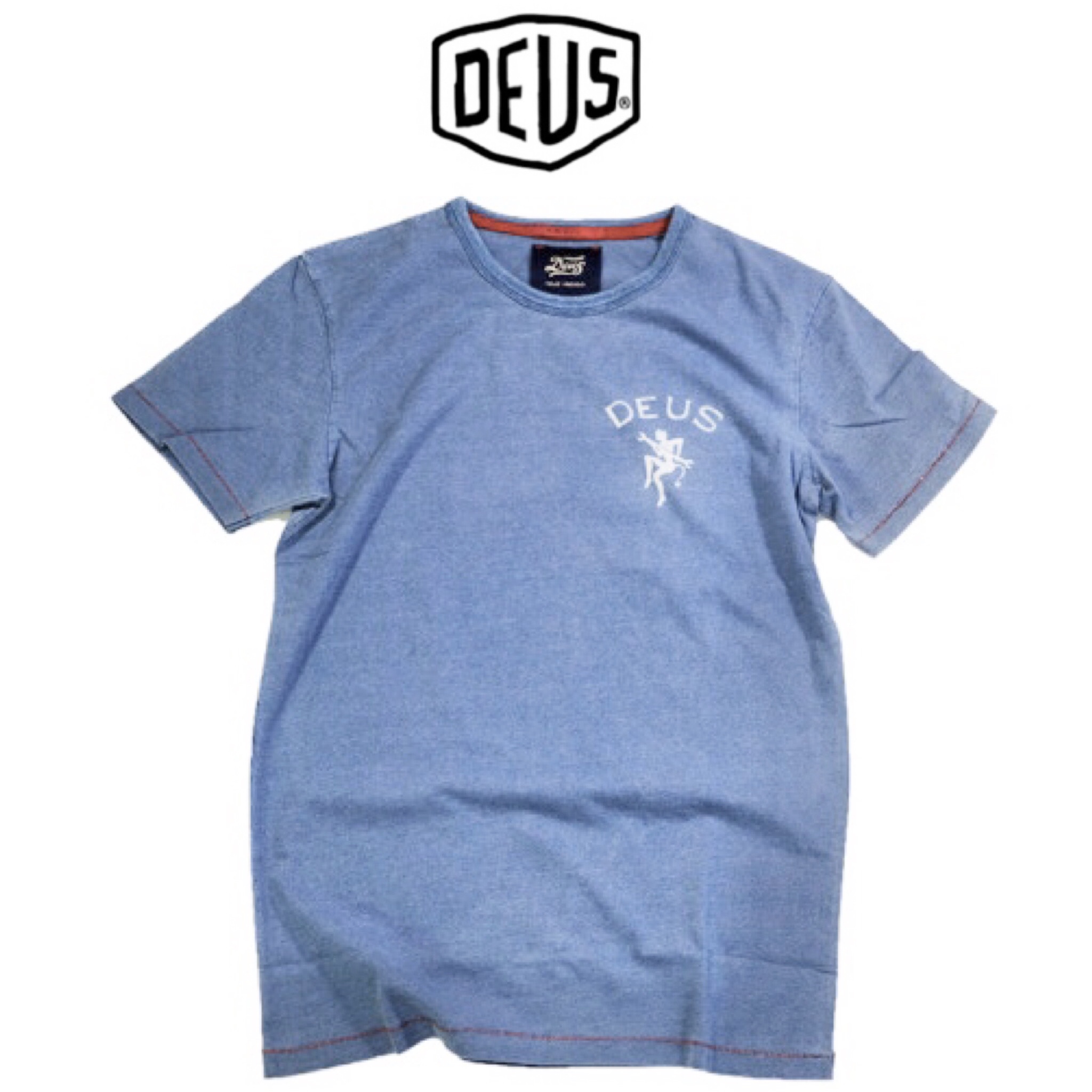 Deus เสื้อยืดแขนยาว คอกลม เสื้อDEUS สีน้ำเงิน ผู้ชาย แบรนด์ DEUS แท้ คะ Size L/XL/XXL สำเนา สำเนา สำเนา สำเนา สำเนา สำเนา น้ำเงิน