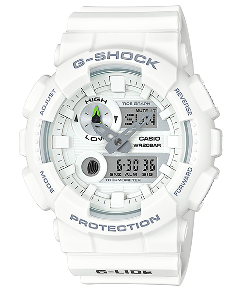 CASIO G-SHOCK นาฬิกาข้อมือ นาฬิกากันน้ำ นาฬิกาของแท้ ประกันศูนย์ CMG 1 ปี รุ่น GAX-100A-7A นาฬิกาสีขาว