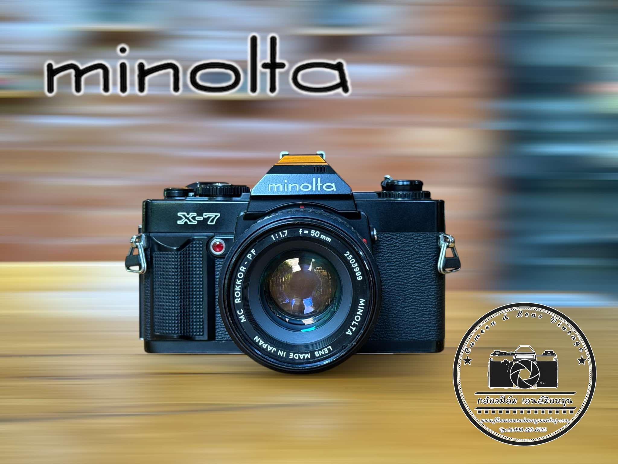 MINOLTA X-7 MINOLTA MC ROKKOR-PF 50MM.F1.7 MD MOUNT