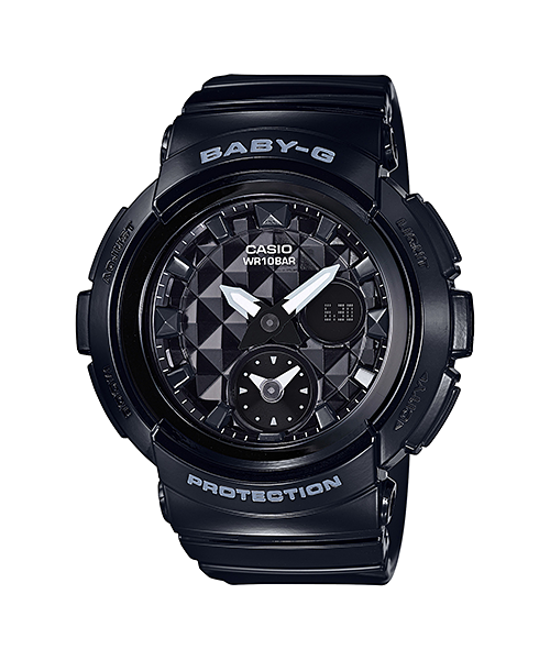 CASIO BABY-G BABY-G นาฬิกาข้อมือ นาฬิกากันน้ำ นาฬิกาของแท้ ประกันศูนย์ CMG 1 ปี รุ่น BGA-195-1A นาฬิกาสีดำ