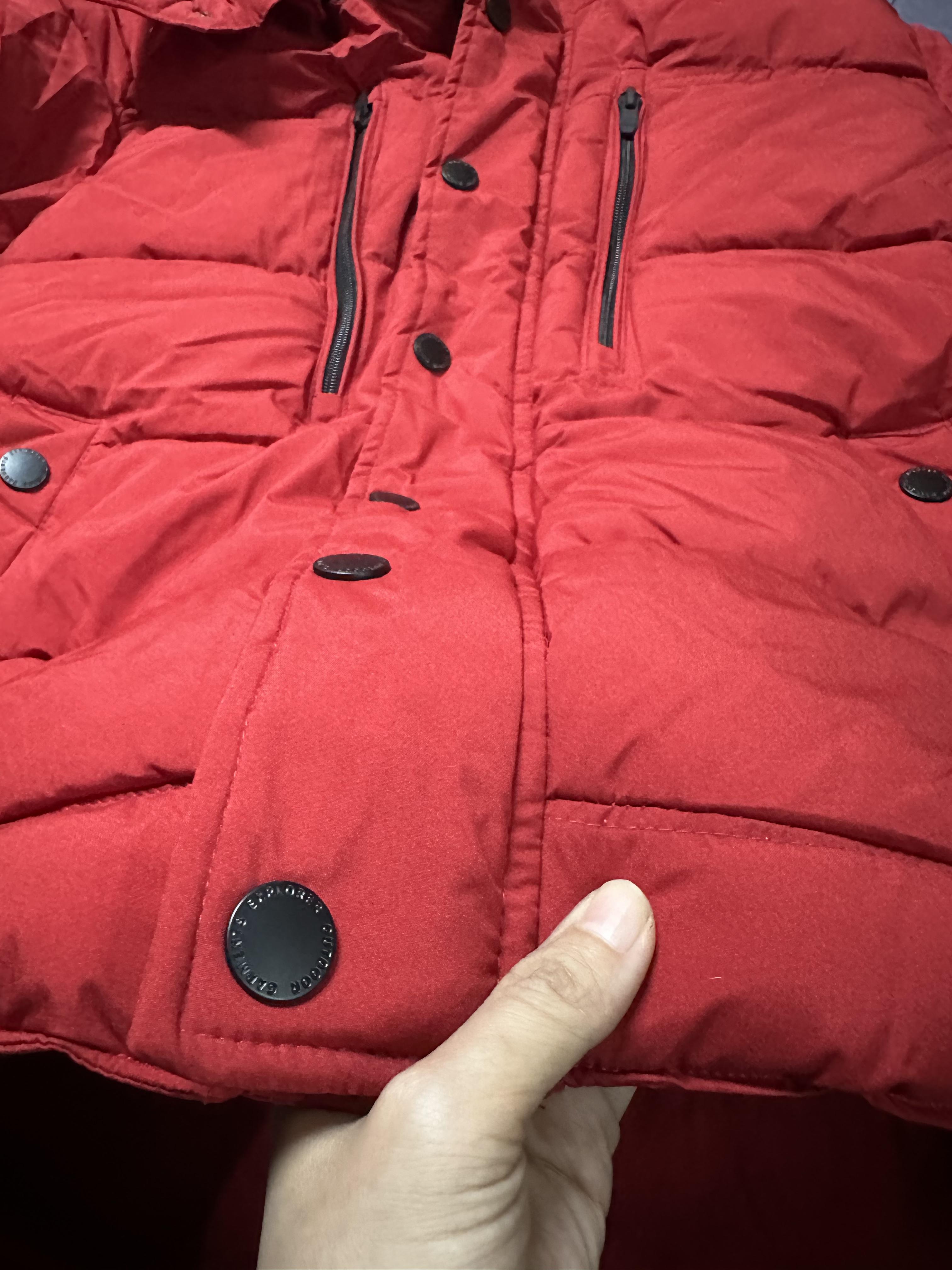 เสื้อกันหนาว เสื้อฮู้ดเฟอร์ บุนวมอุ่น สีขาว แบรนด์ SMOG (padded puffer coat ขาว