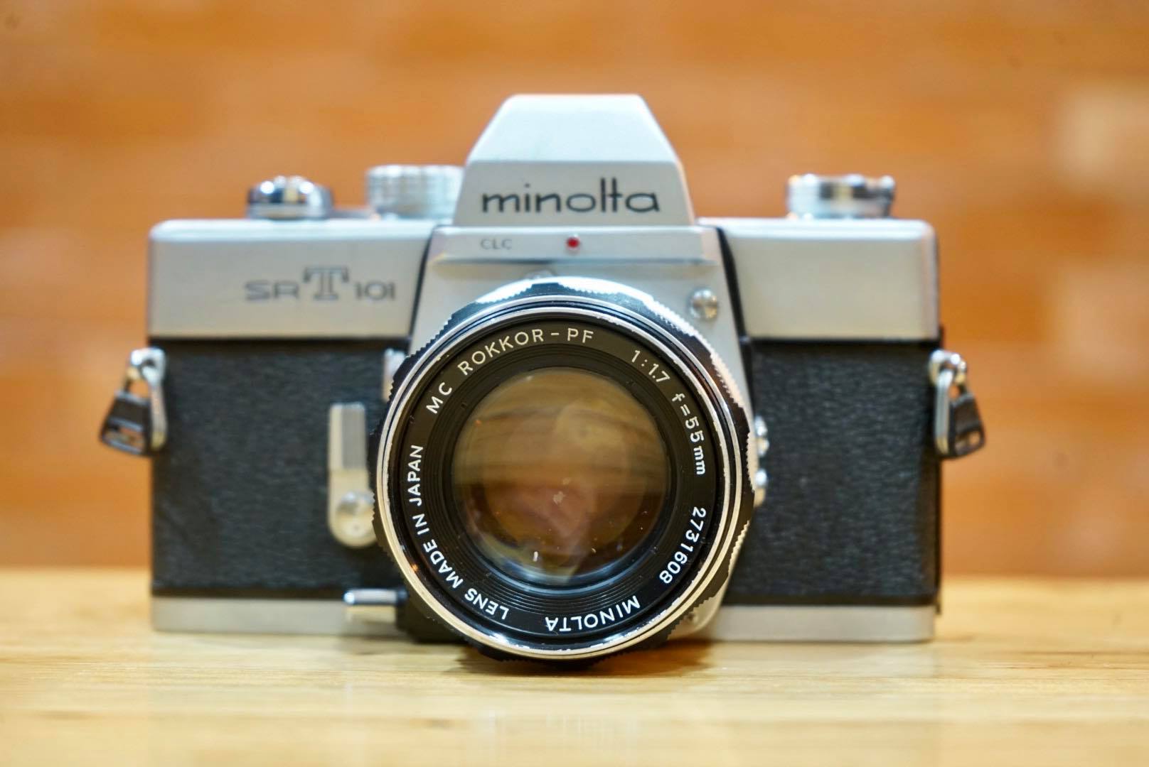 MINOLTA SRT101 MINOLTA MC ROKKOR-PF 55MM.F1.7