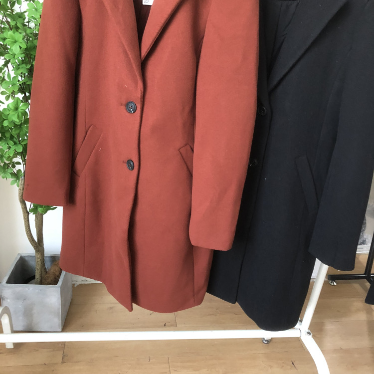 เสื้อโค้ทวูล Trench coat เสื้อโค้ทวูล โค้ทสีดำ แบรนด์ C&A