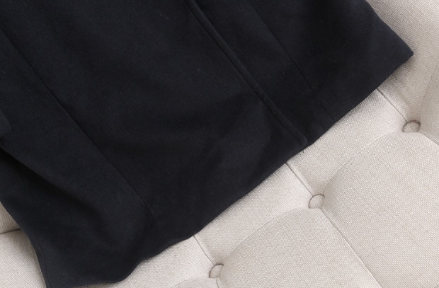 เสื้อโค้ท เสื้อกันหนาว โค้ทวูล แต่งฮู้ด แบรนด์ Stradivarius สำเนา สำเนา เทา/ดำ