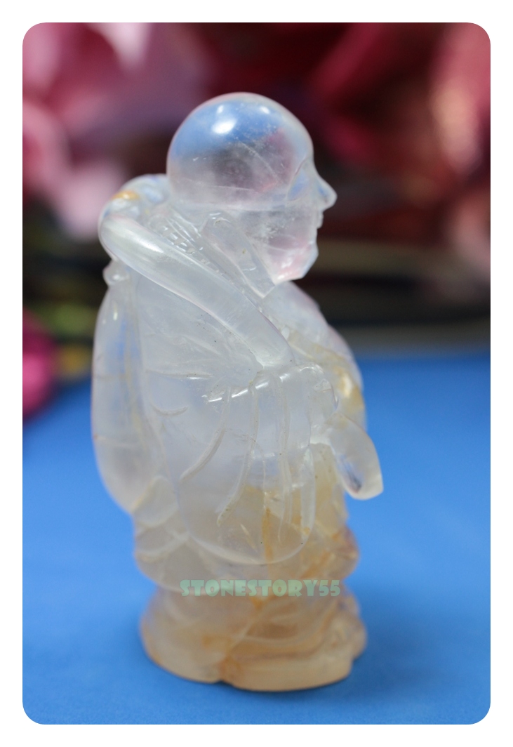 ควอทซ์แกะสลักพระสังกัจจายน์(ขายแล้ว)