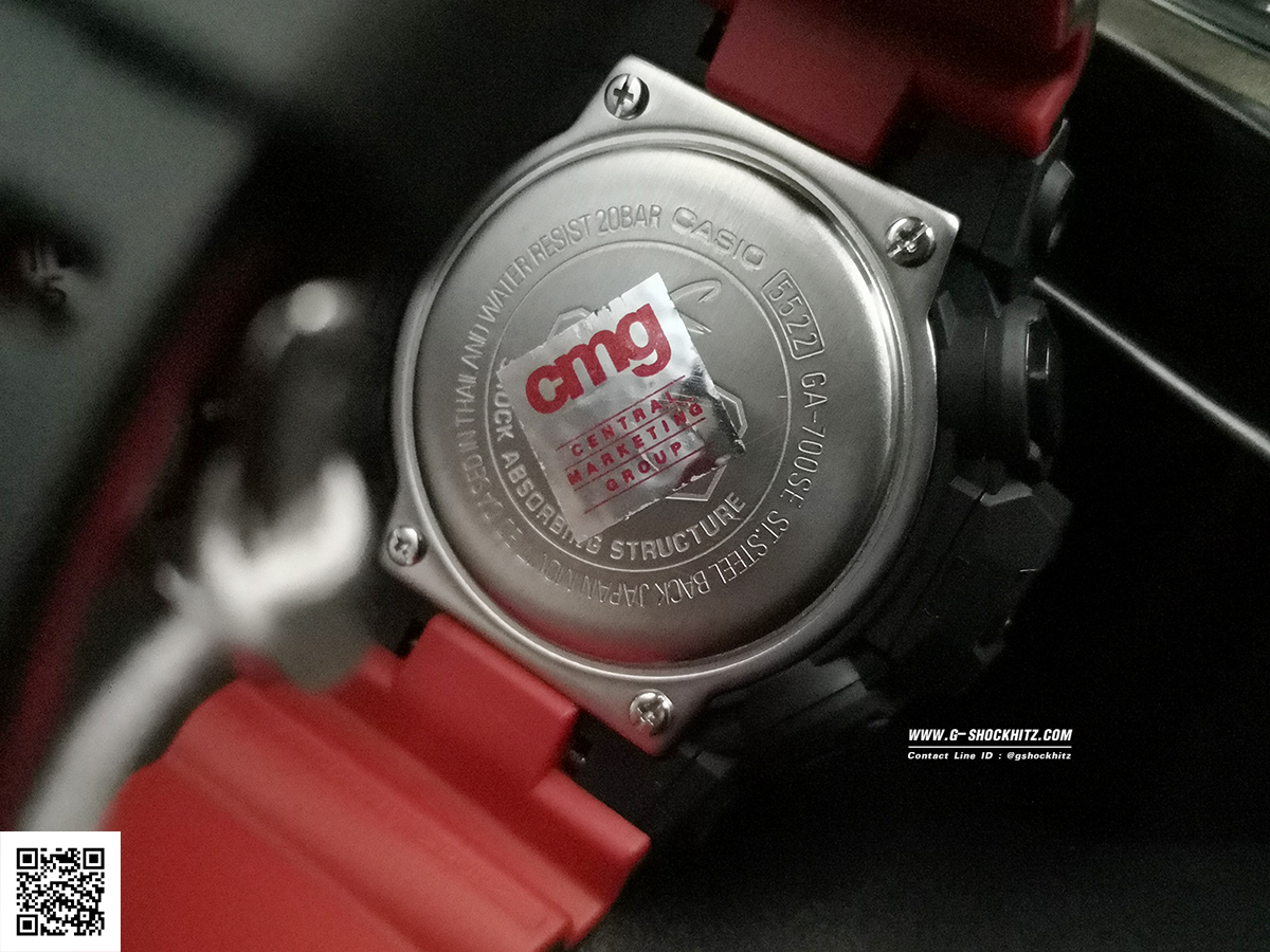 CASIO G-SHOCK นาฬิกาข้อมือ นาฬิกากันน้ำ นาฬิกาของแท้ ประกันศูนย์ CMG 1 ปี รุ่น GA-700SE-1A4 นาฬิกาสีดำ