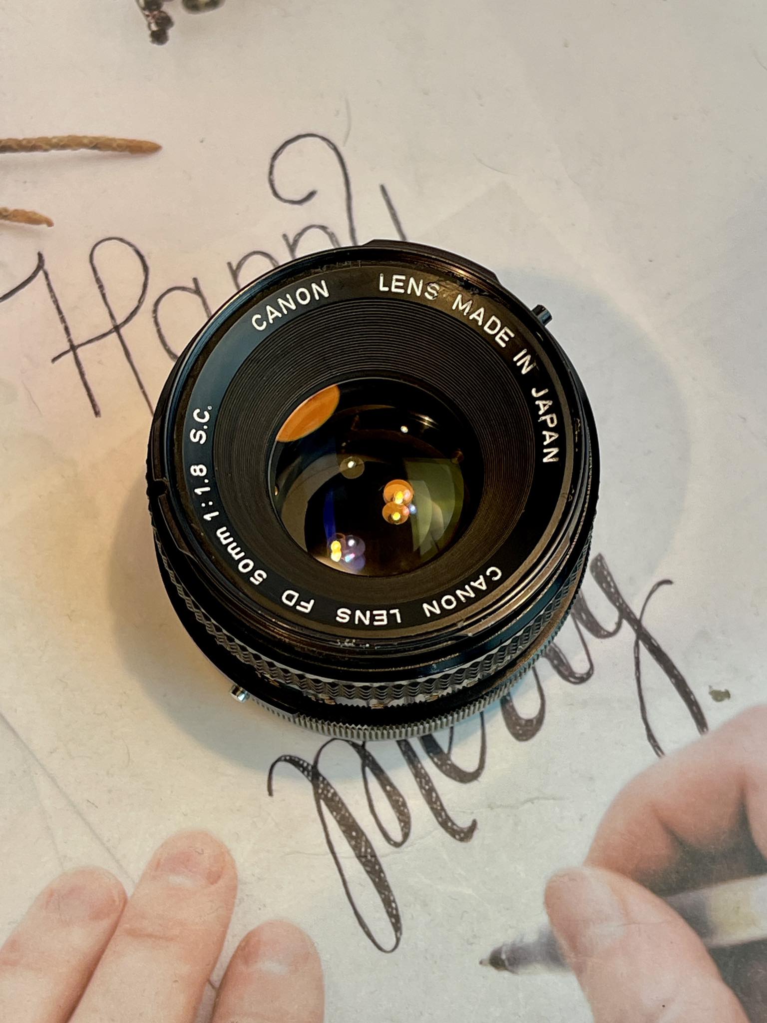 CANON LENS FD 50MM.F1.8 S.C FD MOUNT