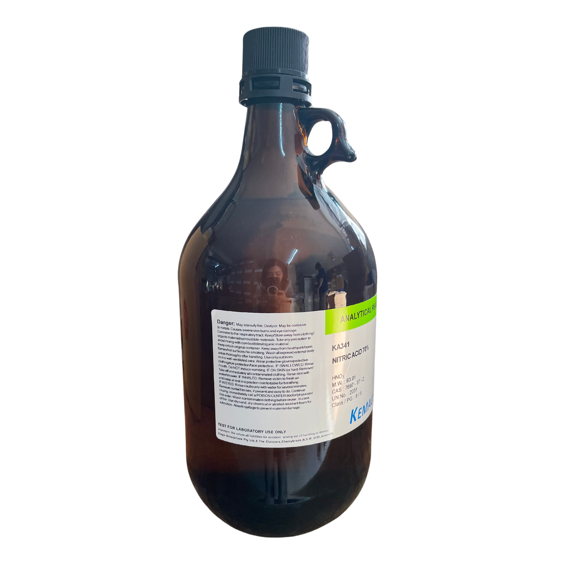 Nitric Acid 68-70% ,AR 2.5 L. KemAus™