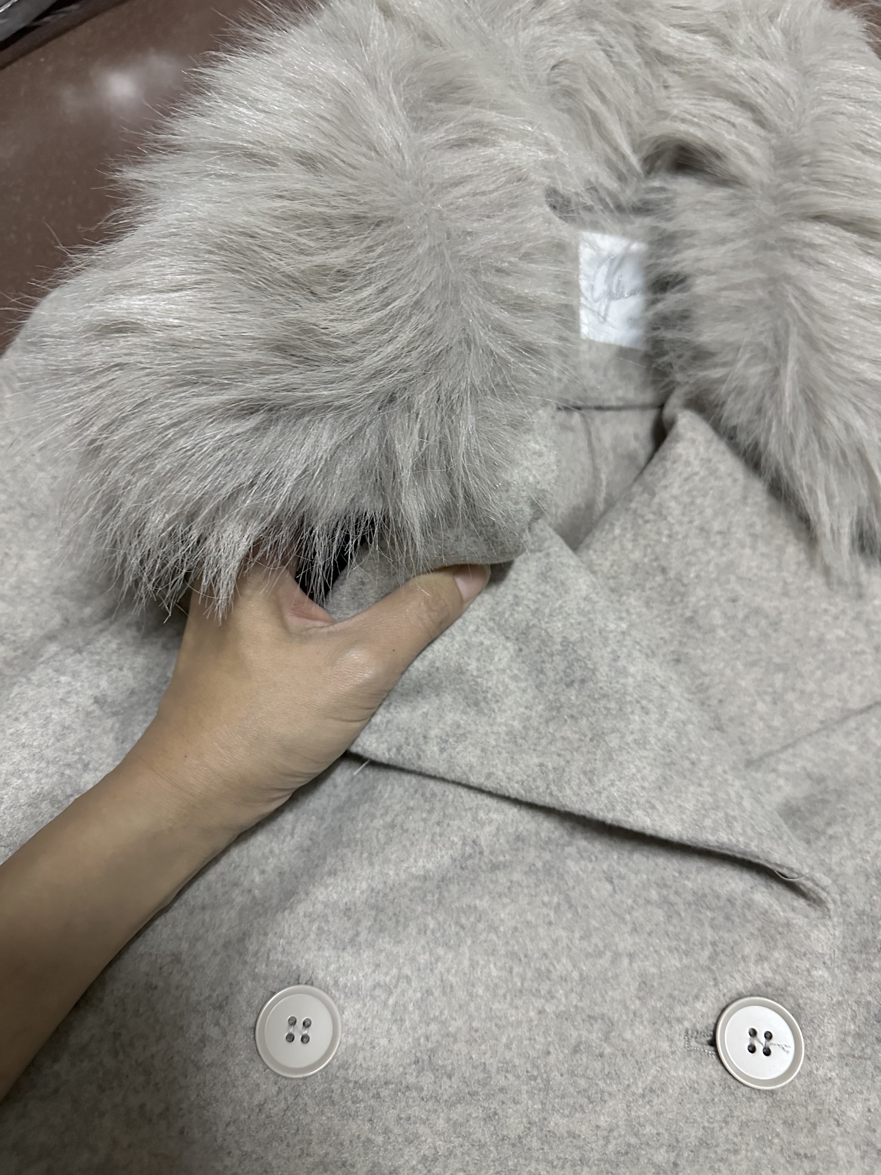 เสื้อโค้ท โค้ทวูลแต่งเฟอร์ เสื้อกันหนาว Trench coat โค้ทยาว ปกเฟอร์ trench coat fur collar ✨GIADA ✨ (ปกเฟอร์ถอดได้ค่ะ) WY1284