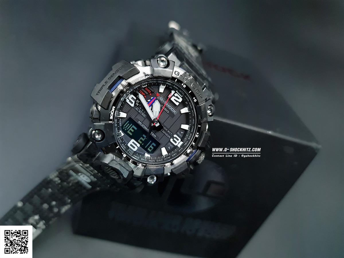 CASIO G-SHOCK นาฬิกาข้อมือ นาฬิกากันน้ำ นาฬิกาของแท้ ประกันศูนย์ CMG 1 ปี รุ่น GWG-2000TLC-1A นาฬิกาสีดำ