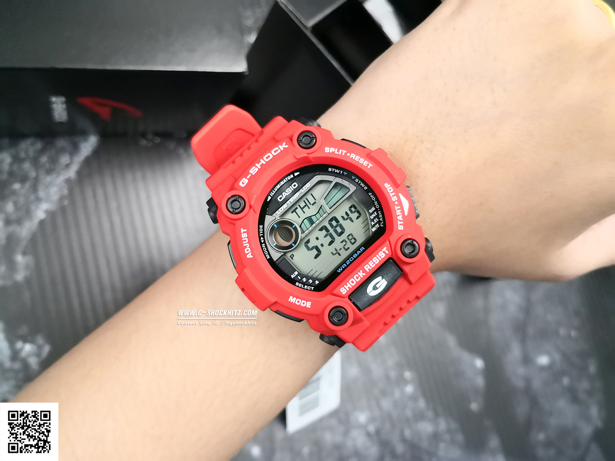 CASIO G-SHOCK นาฬิกาข้อมือ นาฬิกากันน้ำ นาฬิกาของแท้ ประกันศูนย์ CMG 1 ปี รุ่น G-7900A-4D นาฬิกาสีแดง