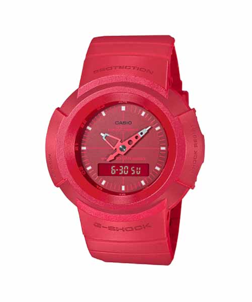 CASIO G-SHOCK นาฬิกาข้อมือ นาฬิกากันน้ำ นาฬิกาของแท้ ประกันศูนย์ CMG 1 ปี รุ่น AW-500BB-4E นาฬิกาสีแดง