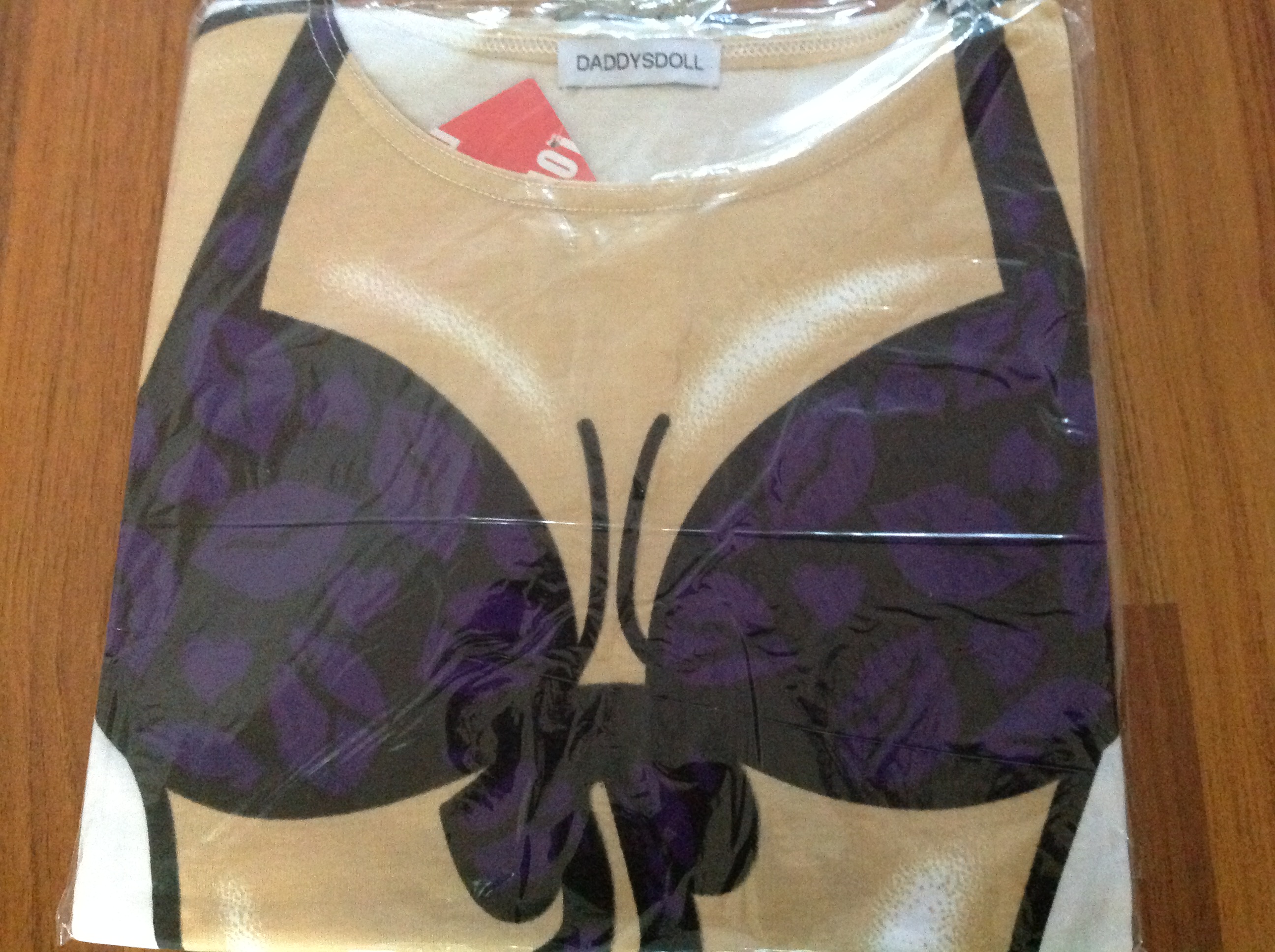 เสื้อลายบิกินี่จูจุ๊บ ม่วง เสื้อยืดลายบิกินี่ เสื้อสกรีนลายบิกินี่ เสื้อลายชุดว่ายน้ำ เสื้อฮาๆ พิมพ์ลายเซ็กซี่ ชุดเดรสลายบิกินี่ ชุดไปทะเล ชุดเที่ยวทะเล เสื้อผ้าไปทะเล