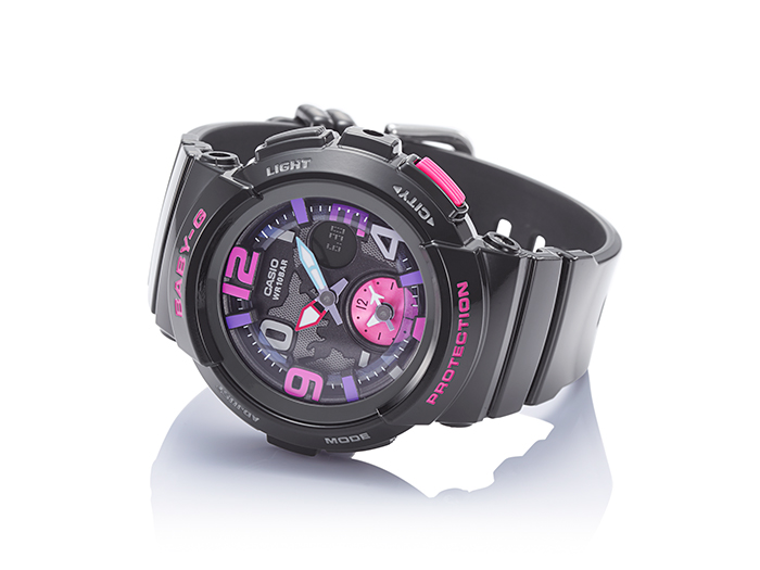 CASIO BABY-G นาฬิกาข้อมือ นาฬิกากันน้ำ นาฬิกาของแท้ ประกันศูนย์ CMG 1 ปี รุ่น BGA-190-1B นาฬิกาสีดำ