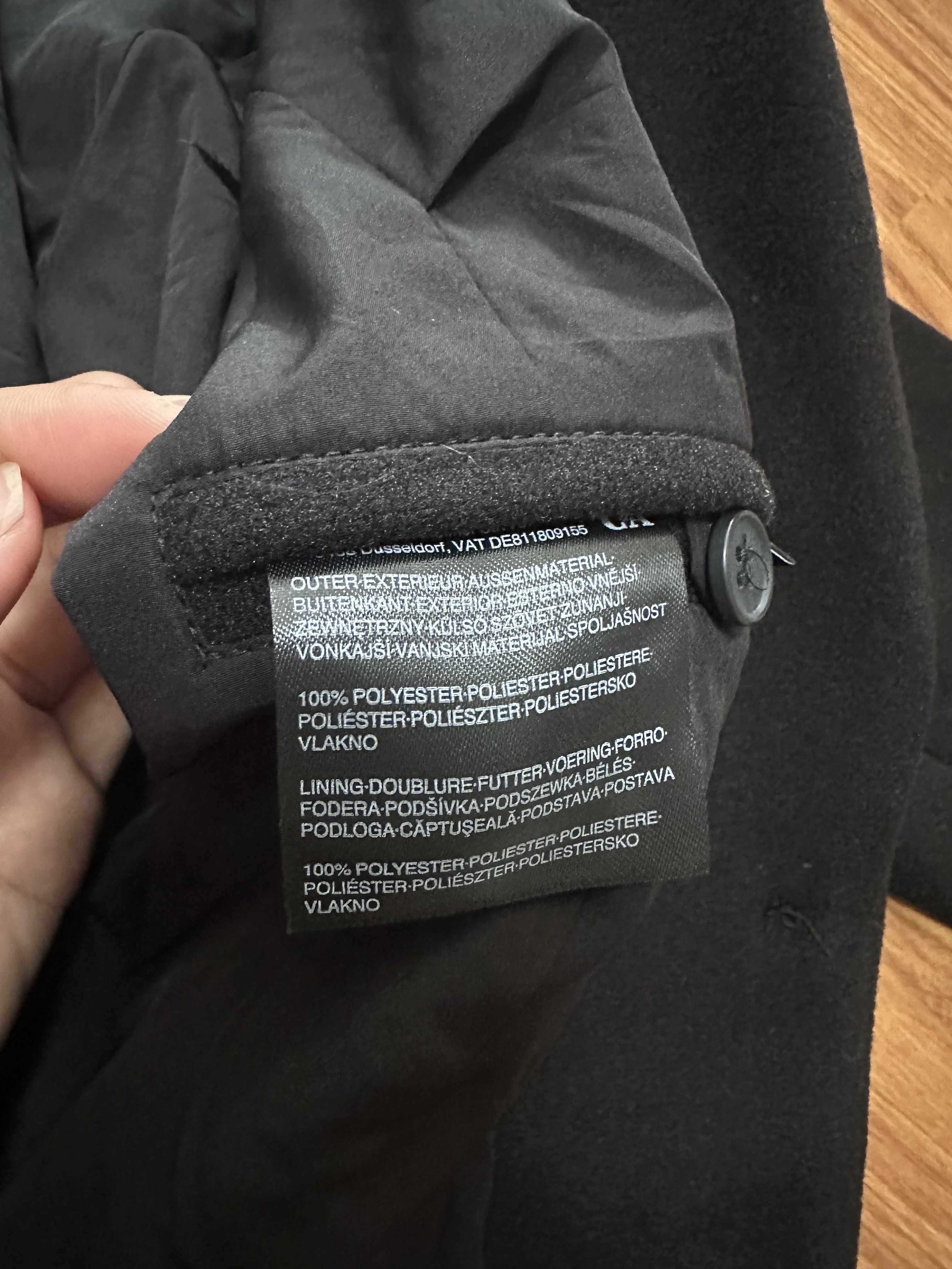 เสื้อโค้ทวูล Trench coat เสื้อโค้ทวูล โค้ทสีดำ แบรนด์ C&A