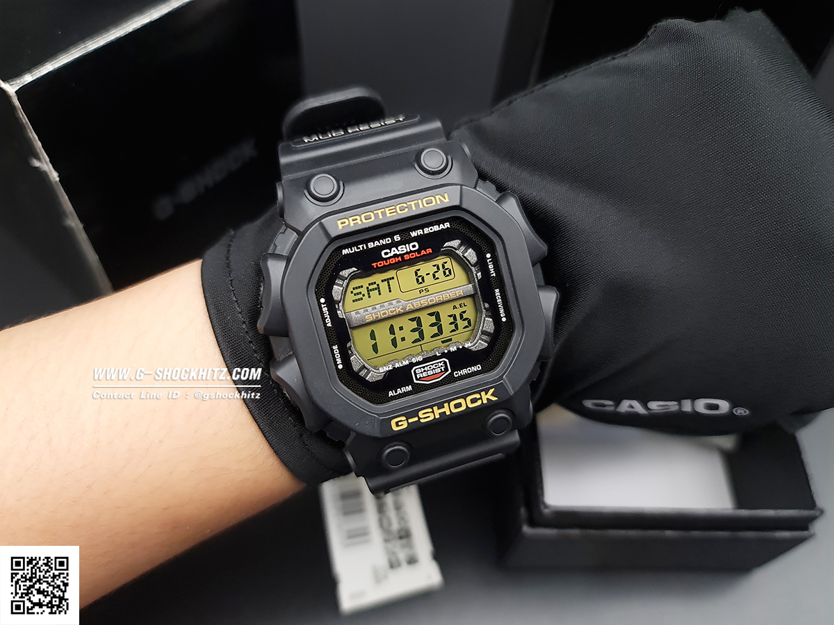 CASIO G-SHOCK นาฬิกาข้อมือ นาฬิกากันน้ำ นาฬิกาของแท้ ประกันศูนย์ CMG 1 ปี รุ่น GXW-56-1BJ นาฬิกาสีดำ
