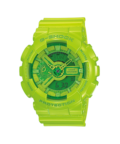 CASIO G-SHOCK G-SHOCK นาฬิกาข้อมือ นาฬิกากันน้ำ นาฬิกาของแท้ ประกันศูนย์ CMG 1 ปี รุ่น GA-110B-3 นาฬิกาสีเขียว