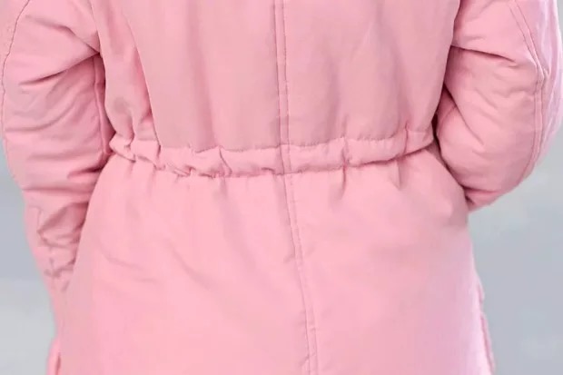 เสื้อโค้ทกันหนาว เสื้อกันหนาว หมวกฮูท แต่งขนเฟอร์น้ำตาล บุนวมอุ่นด้านใน Size S/M/L/XL/XXL