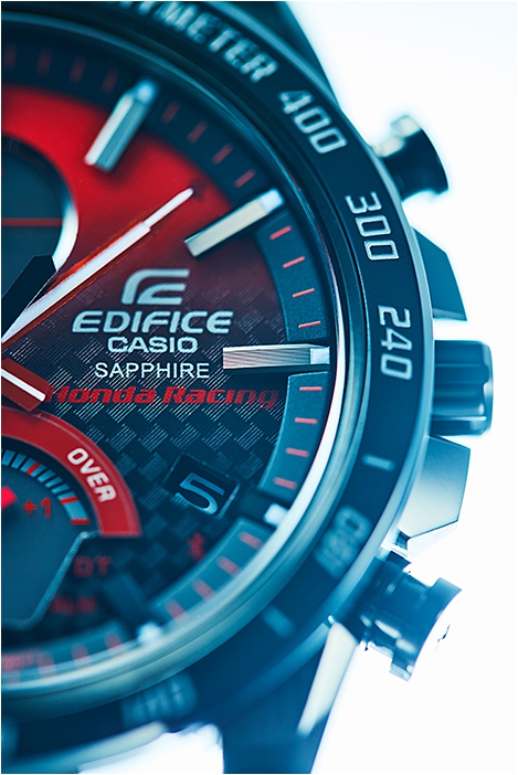 CASIO EDIFICE นาฬิกาข้อมือ นาฬิกากันน้ำ นาฬิกาของแท้ ประกันศูนย์ CMG 1 ปี รุ่น EQB-1000HRS-1A นาฬิกาสีแดง