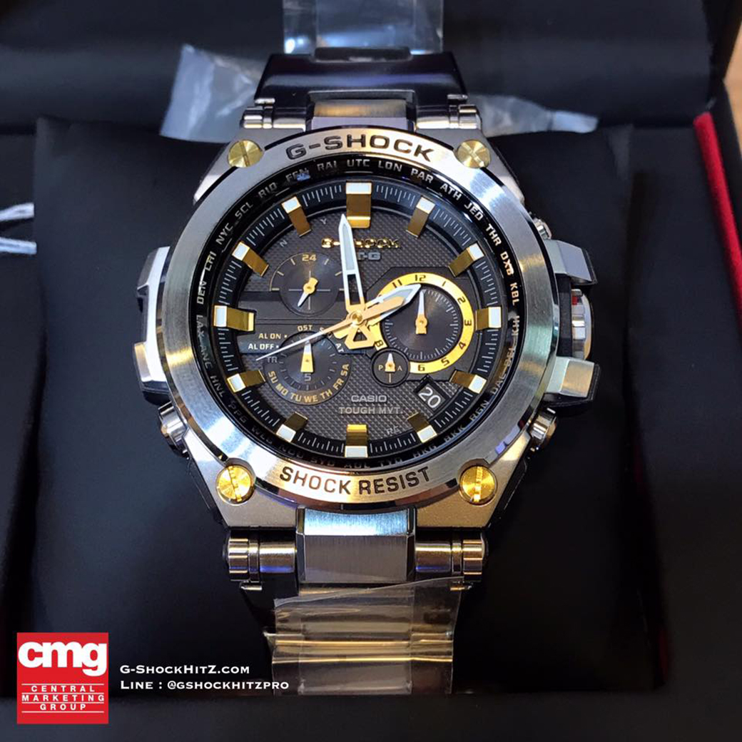 CASIO G-SHOCK นาฬิกาข้อมือ นาฬิกากันน้ำ นาฬิกาของแท้ ประกันศูนย์ CMG 1 ปี รุ่น MTG-S1000D-1A9 นาฬิกาสีเงิน