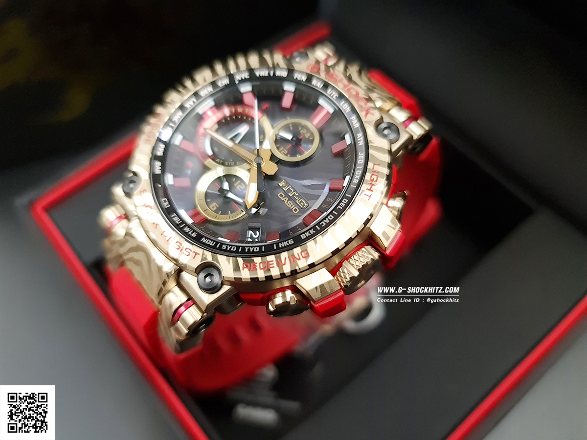 CASIO G-SHOCK นาฬิกาข้อมือ นาฬิกากันน้ำ นาฬิกาของแท้ ประกันศูนย์ CMG 1 ปี รุ่น MTG-B1000CX-4A นาฬิกาสีแดง